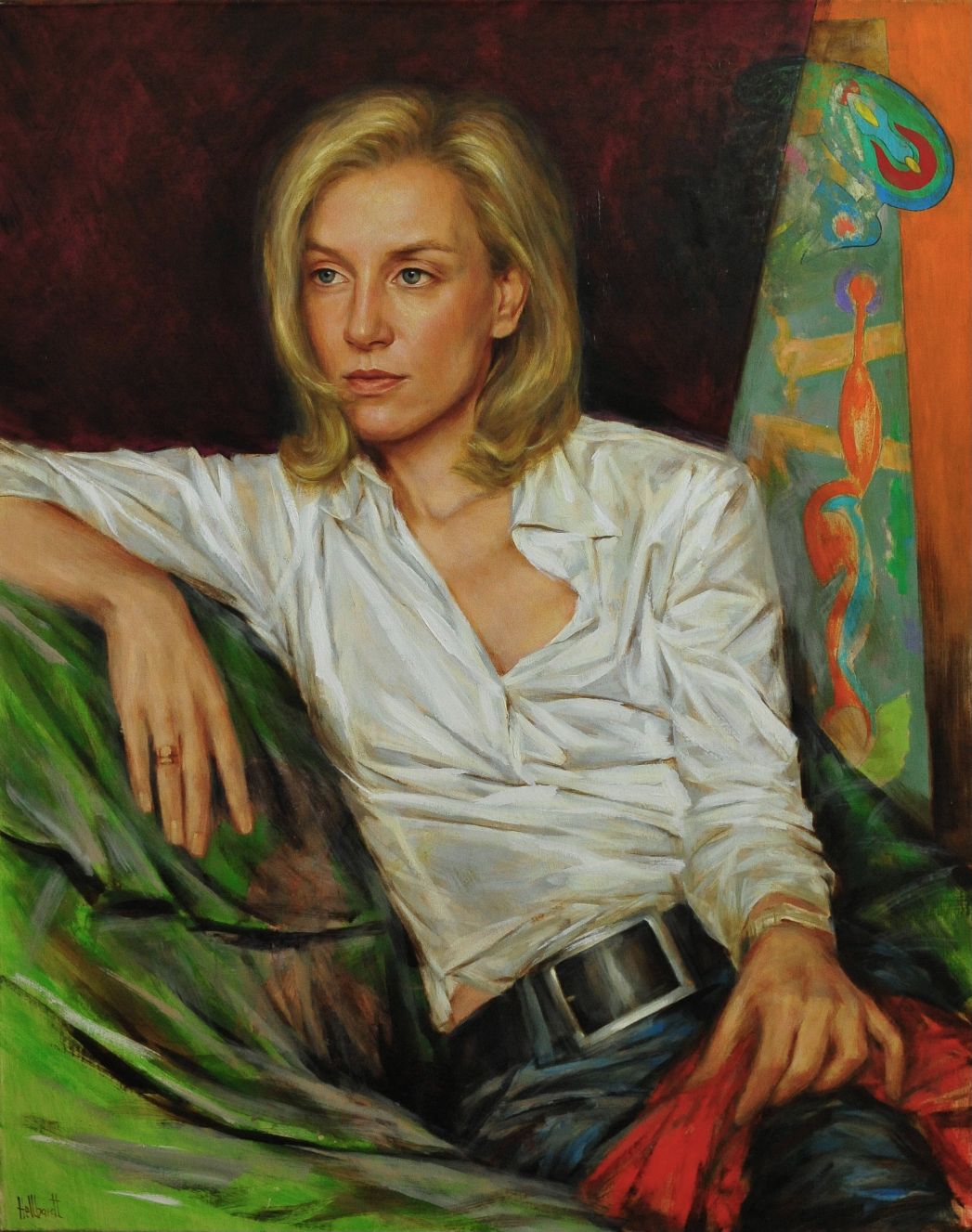 Kai Hellbardt: Schnalle, Öl auf Leinwand, 2010