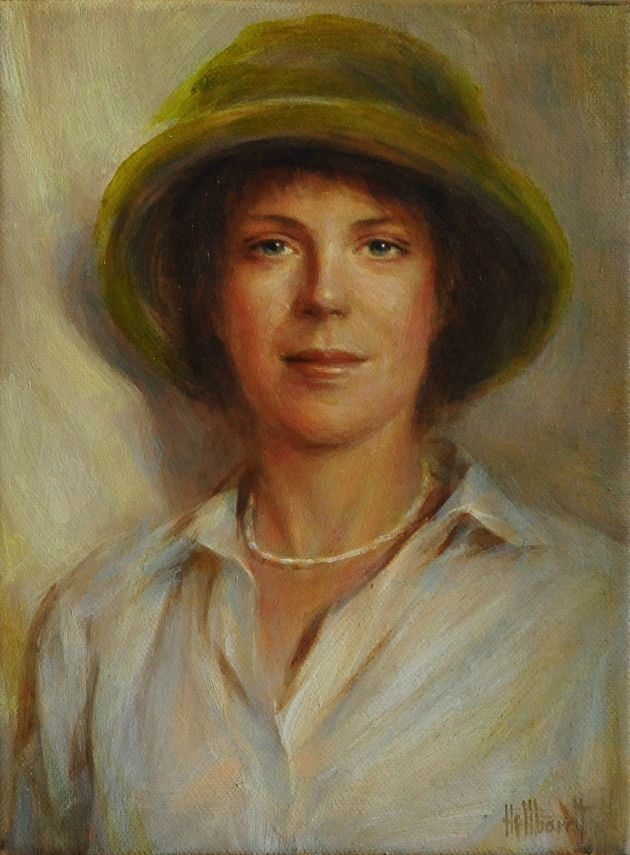 Kai Hellbardt: Portraitstudie, Öl auf Leinwand, 2016